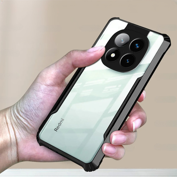 Obal na mobil pre Xiaomi Redmi Note 14 Pro, AntiDrop Hybrid, čierne
