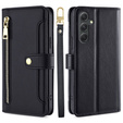 Klapkové puzdro pre Samsung Galaxy A54 5G, Wallet Zipper Pocket, čierne