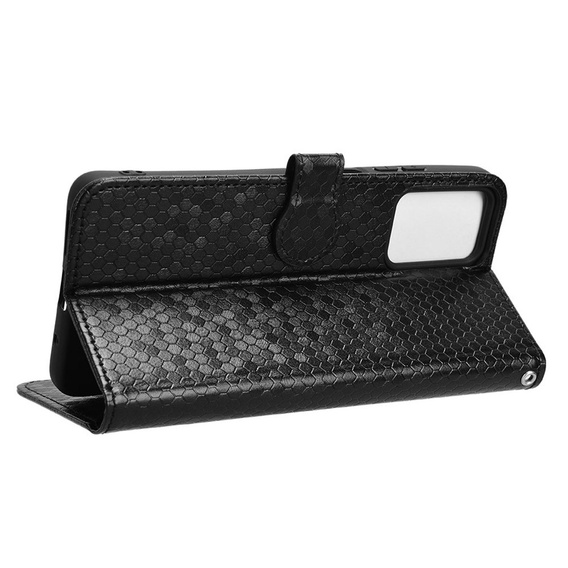 Flipové puzdro pre Motorola Moto G24 / G24 Power / G04, Wallet Rhombus, čierne