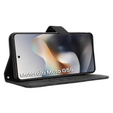 Klapkové puzdro pre Motorola Moto G56 5G, Crazy Horse Wallet, čierne