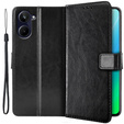 Flipové puzdro pre Realme 10 4G, Split Leather, čierne