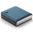 Puzdro pre Samsung Galaxy Z Flip7 FE / Z Flip6, CASEME Litchi Leather, modré