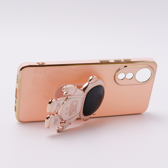 Obal na mobil pre Oppo A78 4G, Astronaut, ružové rose gold