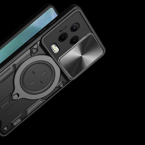 Pancierované puzdro pre Infinix Note 12 2023, CamShield Slide, čierne