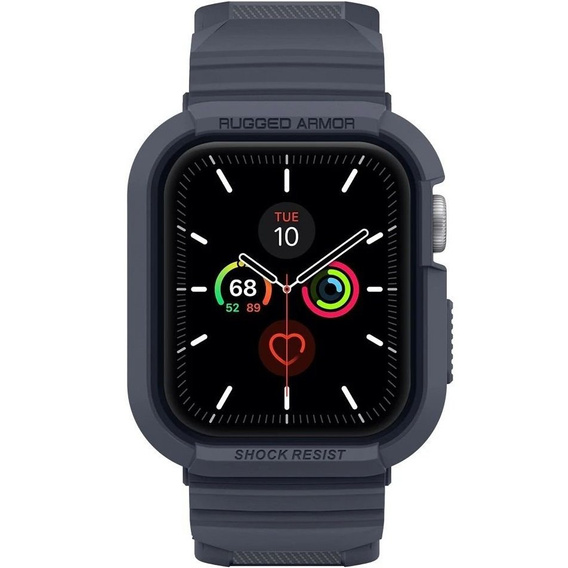 Pásik s puzdrom Spigen pre Apple Watch 4/5/6/7/8/9/SE 44/45 mm, Rugged Armor Pro charcoal grey