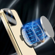 Magnetické puzdro Dual Glass MagSafe pre iPhone 15, zlaté