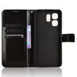 Klapkové puzdro pre Infinix Hot 50i 4G, Crazy Horse Wallet, čierne