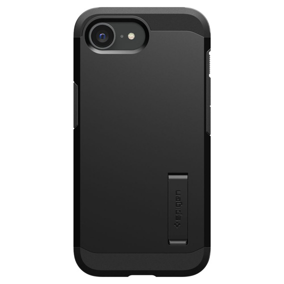 Puzdro Spigen pre iPhone 16E, Tough Armor Mag MagSafe, čierne + tvrdené sklo 9H