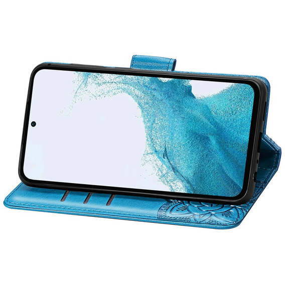 Klapkové puzdro pre Samsung Galaxy A17 5G, peňaženka, Butterfly, modré