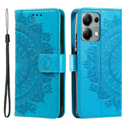 Klapkové puzdro pre Xiaomi Redmi Note 13 Pro 4G / Xiaomi Redmi Note 14S / Xiaomi Poco M6 Pro 4G, Mandala, modré