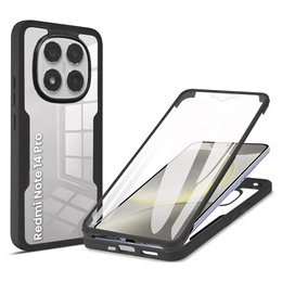 Puzdro pre Xiaomi Redmi Note 14 Pro 5G, Shockproof, s fóliou, čierne