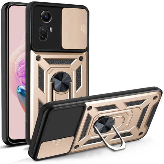 Obal na mobil pre Xiaomi Redmi Note 12S 4G, CamShield Slide, zlaté