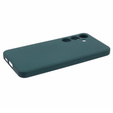 Obal na mobil pre Samsung Galaxy S24+ Plus, Silicone Lite, tmavozelené