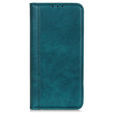Obal na mobil pre Samsung Galaxy S24 Ultra, Wallet Litchi Leather, zelený