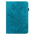Puzdro s chlopňou pre Lenovo Tab M9, flower, modré
