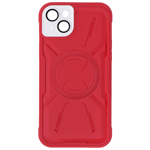 Puzdro pre iPhone 15, ERBORD Armor Mag, červené