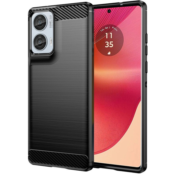 Obal na mobil pre Motorola Edge 50 Fusion 5G, Carbon, čierne
