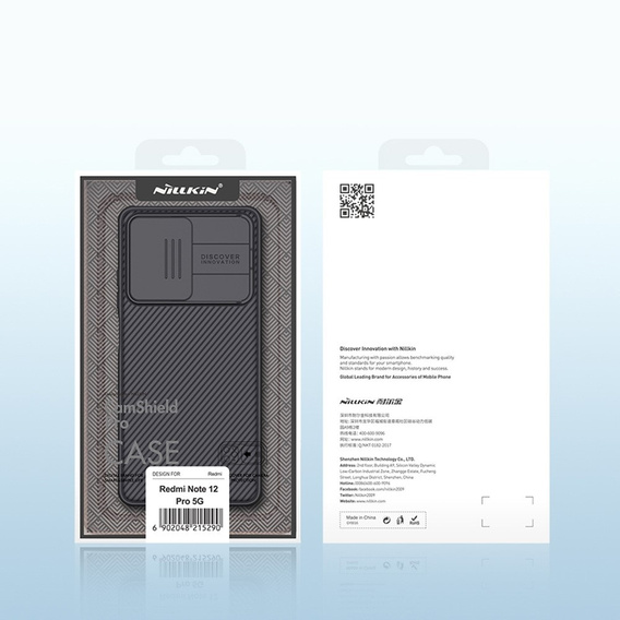 Puzdro pre Xiaomi Poco X5 Pro 5G, pancierované Nillkin, CamShield Pro, čierne