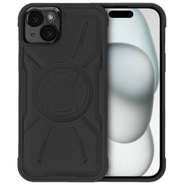 Puzdro pre iPhone 15, ERBORD Armor Mag, čierne