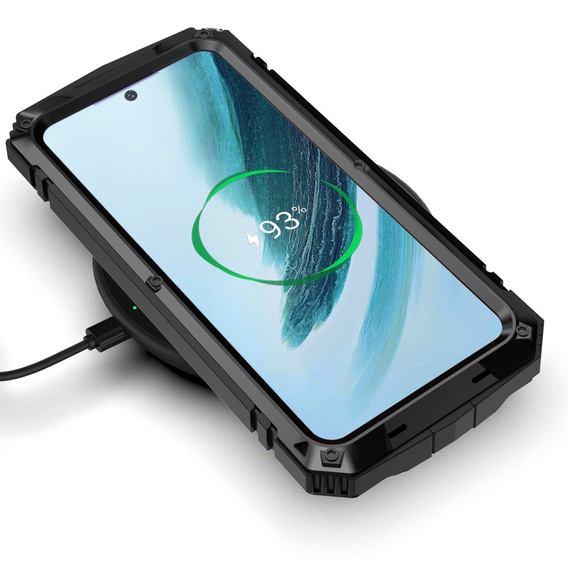 Obrnené puzdro pre Samsung Galaxy S25+ Plus, R-JUST, čierne