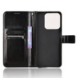 Klapkové puzdro pre Realme C61, Crazy Horse Wallet, čierne
