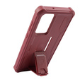 Obrnené puzdro pre Samsung Galaxy S22 Ultra, Dexnor Full Body, červené