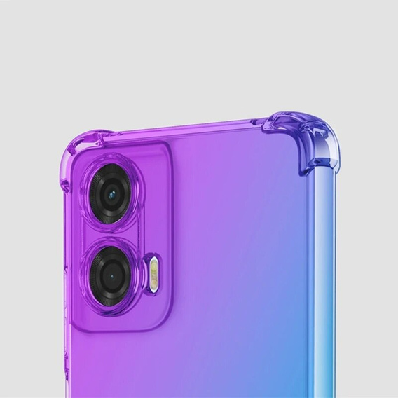 Puzdro pre Motorola Moto G85, Gradient Dropproof, Fialová / modrá