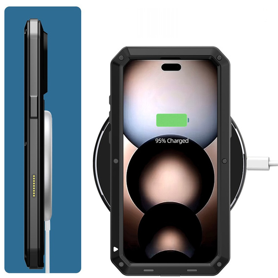 Puzdro s integrovaným tvrdeným sklom pre iPhone 17 Pro Max