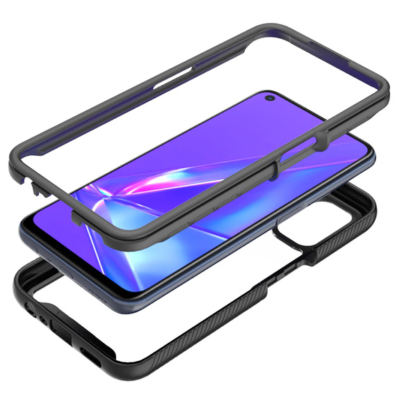 Puzdro pre OPPO A52/A72/A92, Shockproof, s fóliou, modré