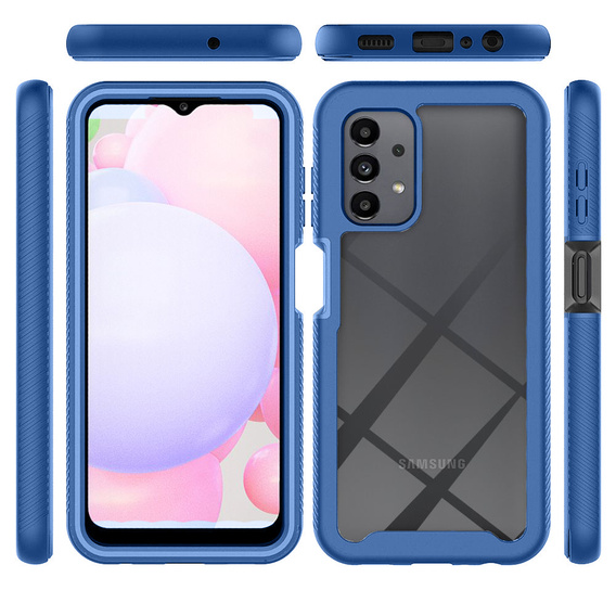 Puzdro pre Samsung Galaxy A13 4G, Shockproof, s fóliou, modré