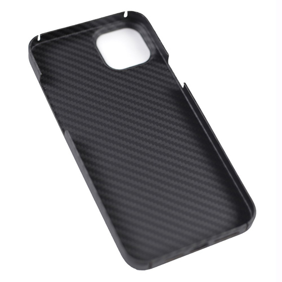 Puzdro pre iPhone 13, Aramid Fiber Cover, čierne