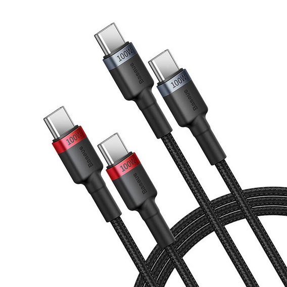 Baseus Cafule USB-C na USB-C 100W kábel 1m - sada 2 kusov
