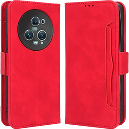 Klapkové puzdro pre Honor Magic 5 Pro 5G, Card Slot, červené