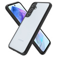 Puzdro Spigen pre Samsung Galaxy A55 5G, Ultra Hybrid, čierne + tvrdené sklo 9H