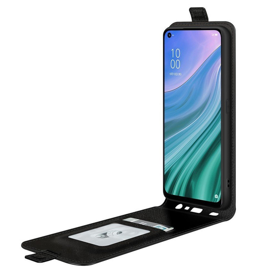 Klapkové puzdro pre OPPO A54 5G / A74 5G / A93 5G, Flip, čierne