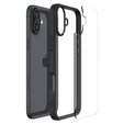 Puzdro Spigen pre iPhone 16 Plus, Ultra Hybrid, čierne + tvrdené sklo 9H
