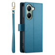 Klapkové puzdro pre Xiaomi Poco X7 Pro 5G, Wallet Zipper Pocket, modré