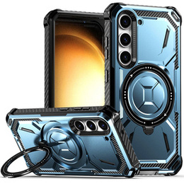 Puzdro pre Samsung Galaxy S23, Heavy Duty Ring, modré