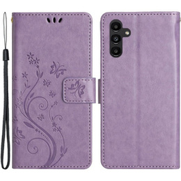 Klapkové puzdro pre Samsung Galaxy A14 4G/5G, Mandala Flower, fialové