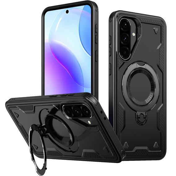 Puzdro pre Samsung Galaxy A56, Military MagSafe, čierne