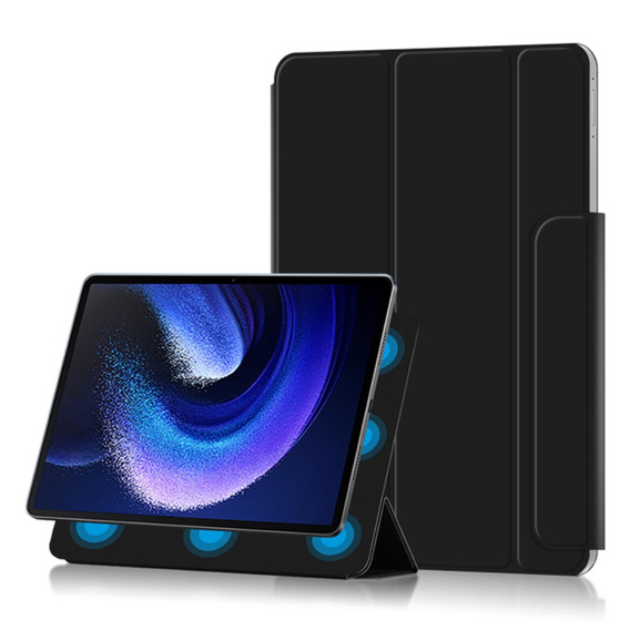 Obal na mobil pre Xiaomi Pad 6, Magnetic Smartcase, čierne