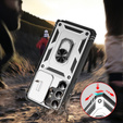 Puzdro pre Samsung Galaxy S25 Ultra, KickStand Camera Lens, biele