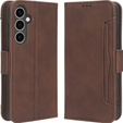Klapkové puzdro pre Samsung Galaxy S23 FE, Card Slot, hnedé