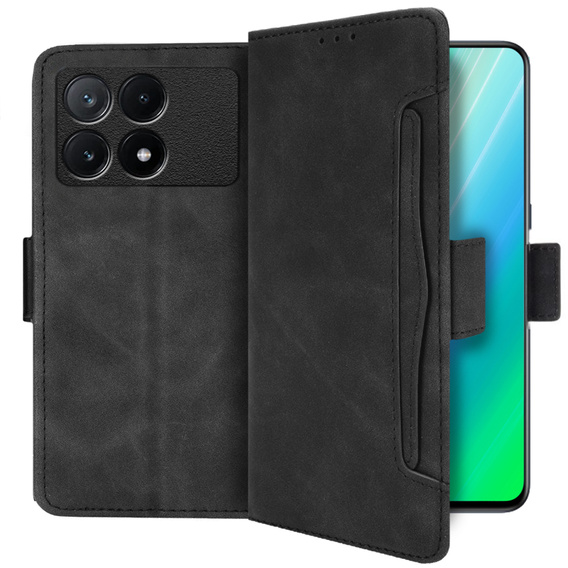 Klapkové puzdro pre Xiaomi Poco X6 Pro 5G, Card Slot, čierne