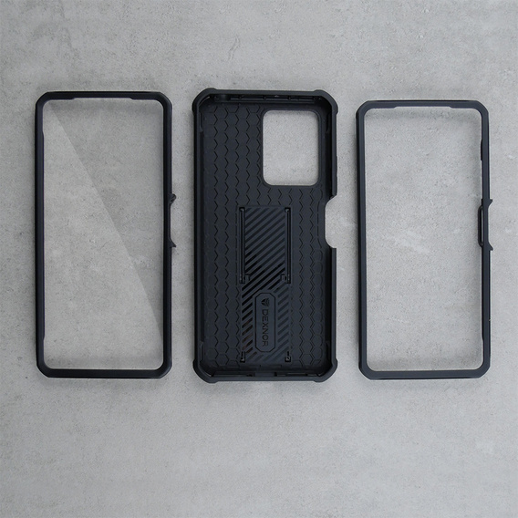 Obrnené puzdro pre Xiaomi Redmi Note 12 Pro 5G / POCO X5 Pro 5G, Dexnor Full Body (Two Frames), čierne