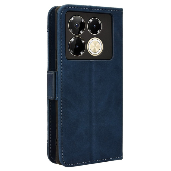 Klapkové puzdro pre Infinix Note 40 Pro, Card Slot, tmavomodré