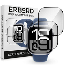 2x hybridné sklo ERBORD pre Apple Watch 10/11 46mm