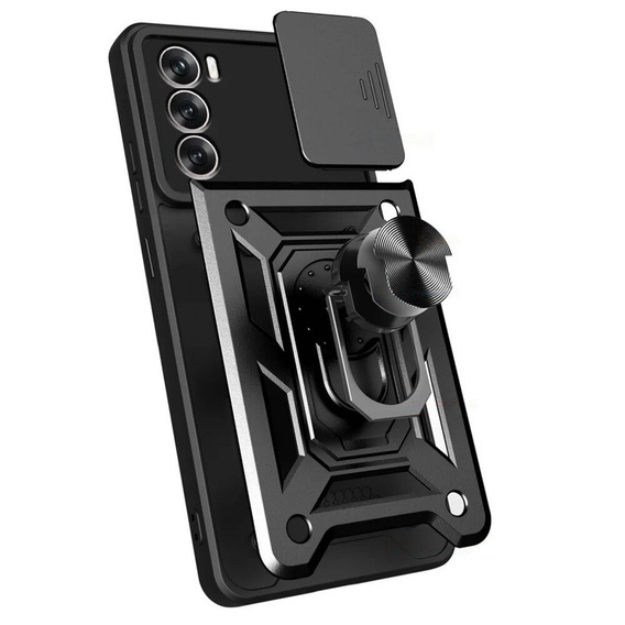 Obal na mobil pre Realme 14X / Realme C75, CamShield Slide, čierne