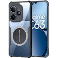 Puzdro pre Realme C63, s magnetickým štítkom, transparentné / čierne