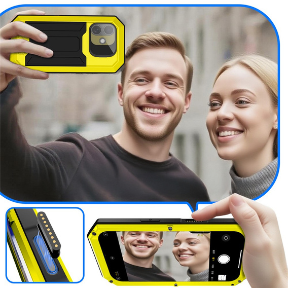 Puzdro R-JUST s ochranným sklom a stojanom pre iPhone 17